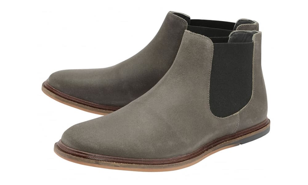 Frank Wright Shoes and Boots - Vogts Grey Crackled Suede Chelsea Boot