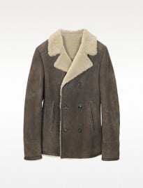 Forzieri Double Breasted Shearling Jacket