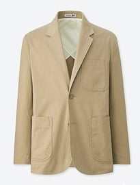 Uniqlo Men Jw Anderson Light Chino Tailored Jacket