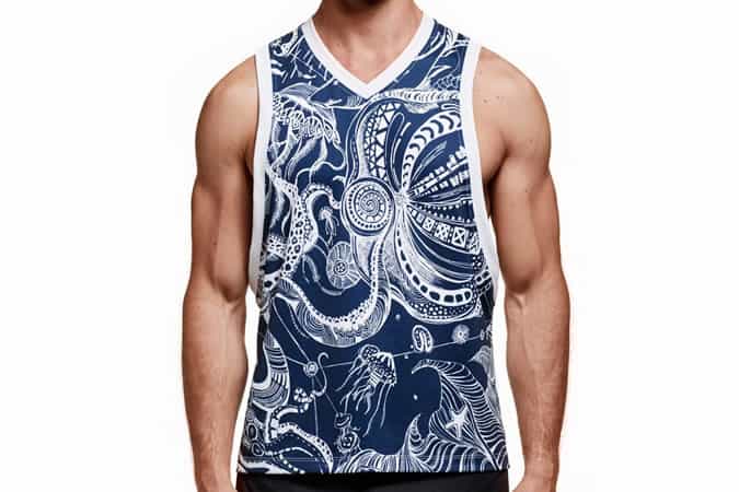Masterclass Apparel Blue Deep Sea Tank