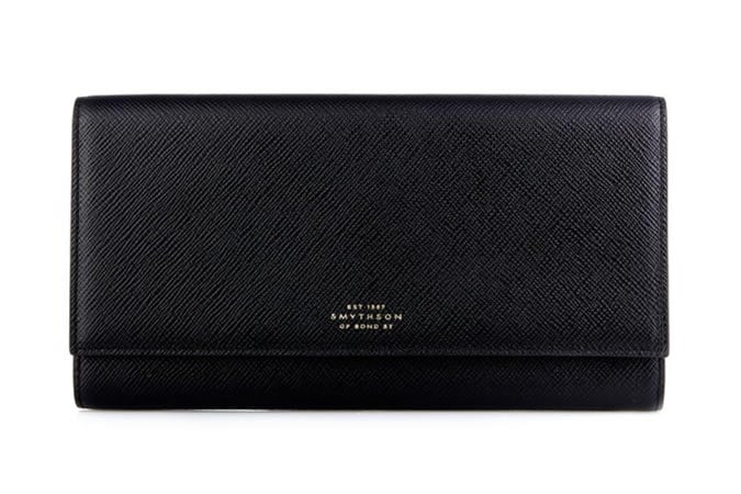 Smythson Marshall Leather Travel Wallet