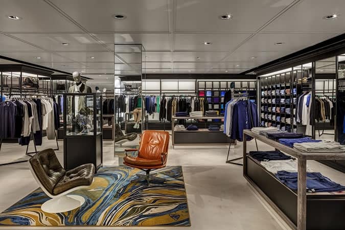 The refurbished Harvey Nichols menswear department