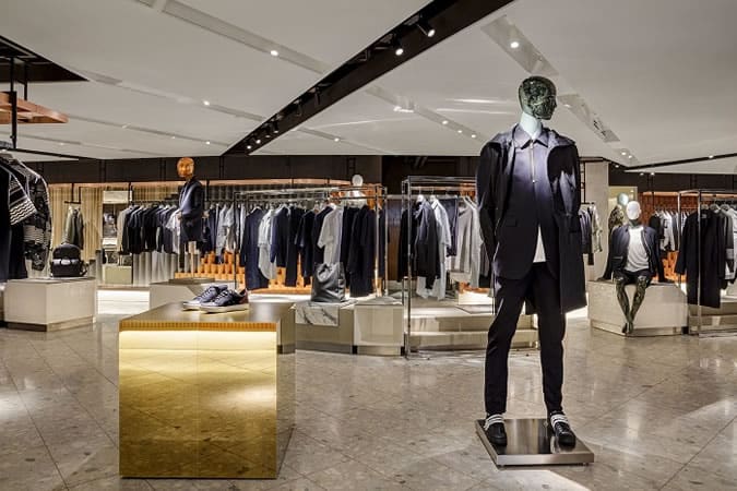 The refurbished Harvey Nichols menswear department