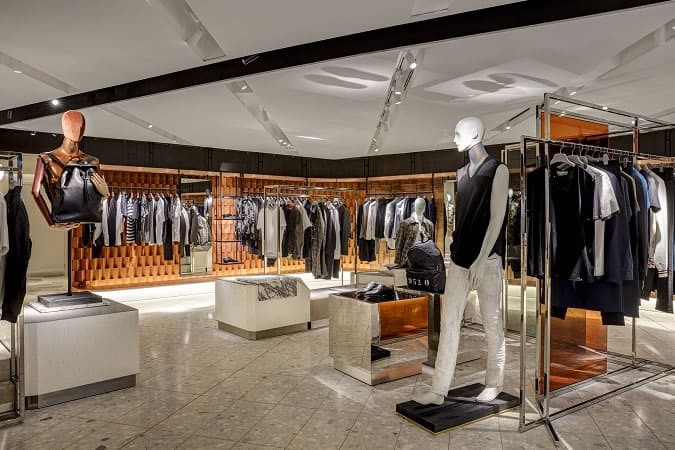 The refurbished Harvey Nichols menswear department