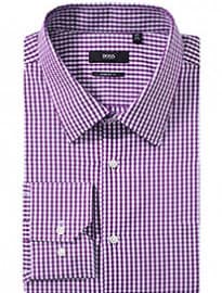 Gingham Business Shirt Enzone By Boss Black