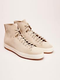 Hand Sewn High Suede Greige