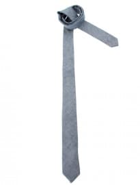 Asos Chambray Tie With Nepp Texture
