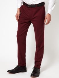 Asos Skinny Fit Tuxedo Suit Trousers In Polywool