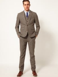 Asos Slim Fit Suit In Houndstooth