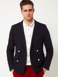 Asos Slim Fit Double Breasted Blazer
