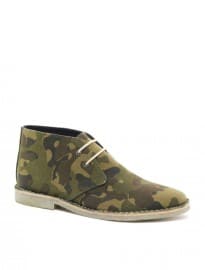 Asos Desert Boots In Camo Print