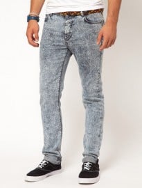 Asos Skinny Jean With Mid Acid Wash