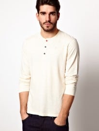 Pepe Jeans Long Sleeve Top Slim Fit Grandad