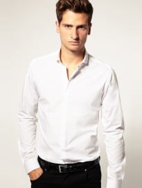 Asos Smart Shirt With Curve Collar