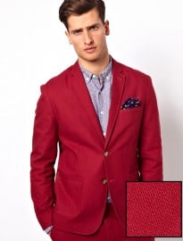 Asos Slim Fit Suit Jacket In Cotton
