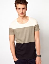 Asos Stripe T-shirt With Wide Block Stripes