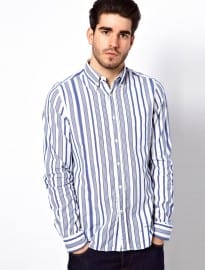 Gant Rugger Shirt With Multi Stripe