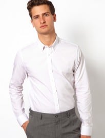 Asos Smart Shirt With Button Down Collar