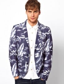 Diesel Blazer Jristare Nylon Hawaiian Print