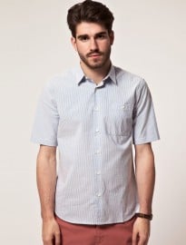 Camo Short Sleeve Striped Shirt