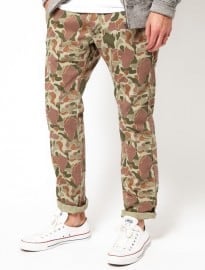 Edwin Chinos 55 Regular Tapered Camo Herringbone