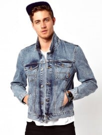 Asos Denim Jacket With Acid Wash