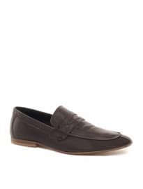 Asos Penny Loafers In Leather