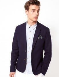 Asos Slim Fit Suit Jacket In Cotton