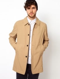 Paul Smith Jeans Mac In Waterproof Cotton