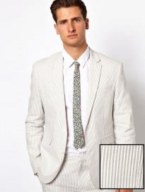 Asos Slim Fit Stripe Blazer