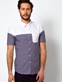 Merc Shirt With Breton Stripe
