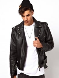 Reclaimed Vintage Leather Biker Jacket