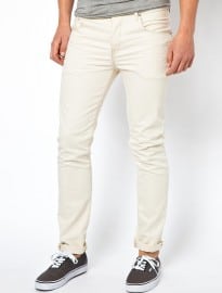 Asos Slim Jean In Off White