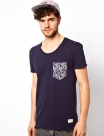 Minimum T-shirt With Floral Pocket