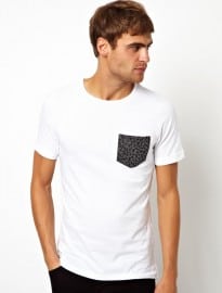 Native Youth Leopard Print Pocket T-shirt