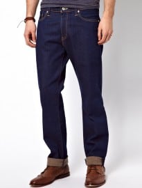 Levis Jeans 504 Straight Moss Blue Dark Wash