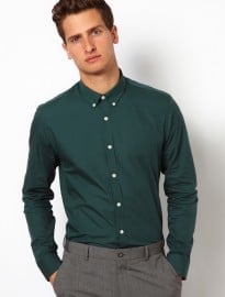 Asos Smart Shirt With Button Down Collar