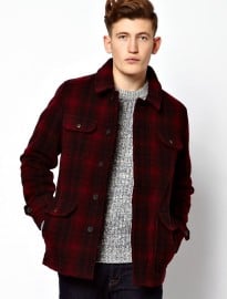 Farah Vintage Utility Jacket In Check