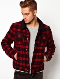 Asos Wool Check Jacket