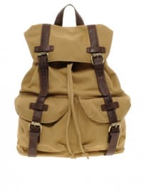 Asos Canvas Backpack With Contrast Straps