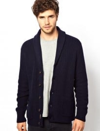 Polo Ralph Lauren Cardigan In Chunky Knit Shawl Neck