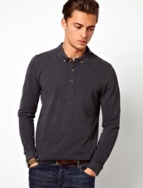Asos Polo Shirt With Long Sleeves