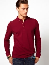 Asos Polo Shirt With Long Sleeves