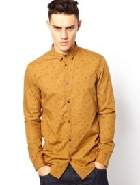 Dr Denim Shirt With Allover Print