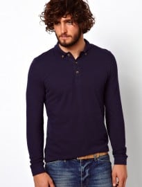 Asos Polo Shirt With Long Sleeves