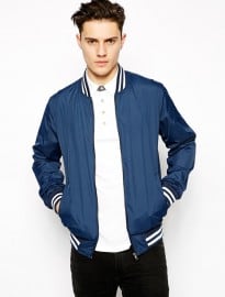 New Look Bomber Jacket In Sports Nylon
