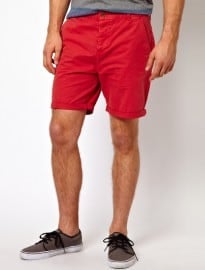 Asos Chino Shorts In Mid Length