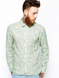 Ymc Linen Shirt In Floral Print
