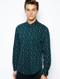 River Island Oxford Shirt With Paisley Print