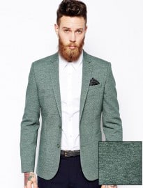 Asos Slim Fit Blazer In Jersey